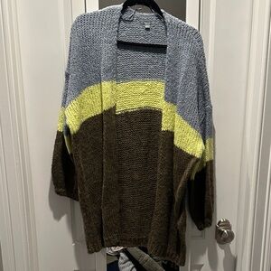 Aerie Multicolor Knit Cardigan